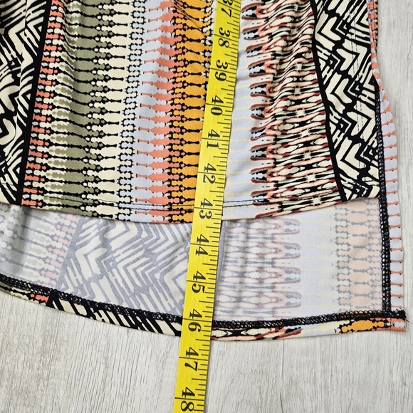 BCBGeneration Tropical Multicolored Midi Dress Hi-Low Hem Spaghetti Straps Sz XS - Picture 8 of 13